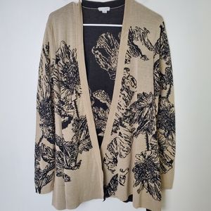 J. Jill Floral Cardigan Sweater